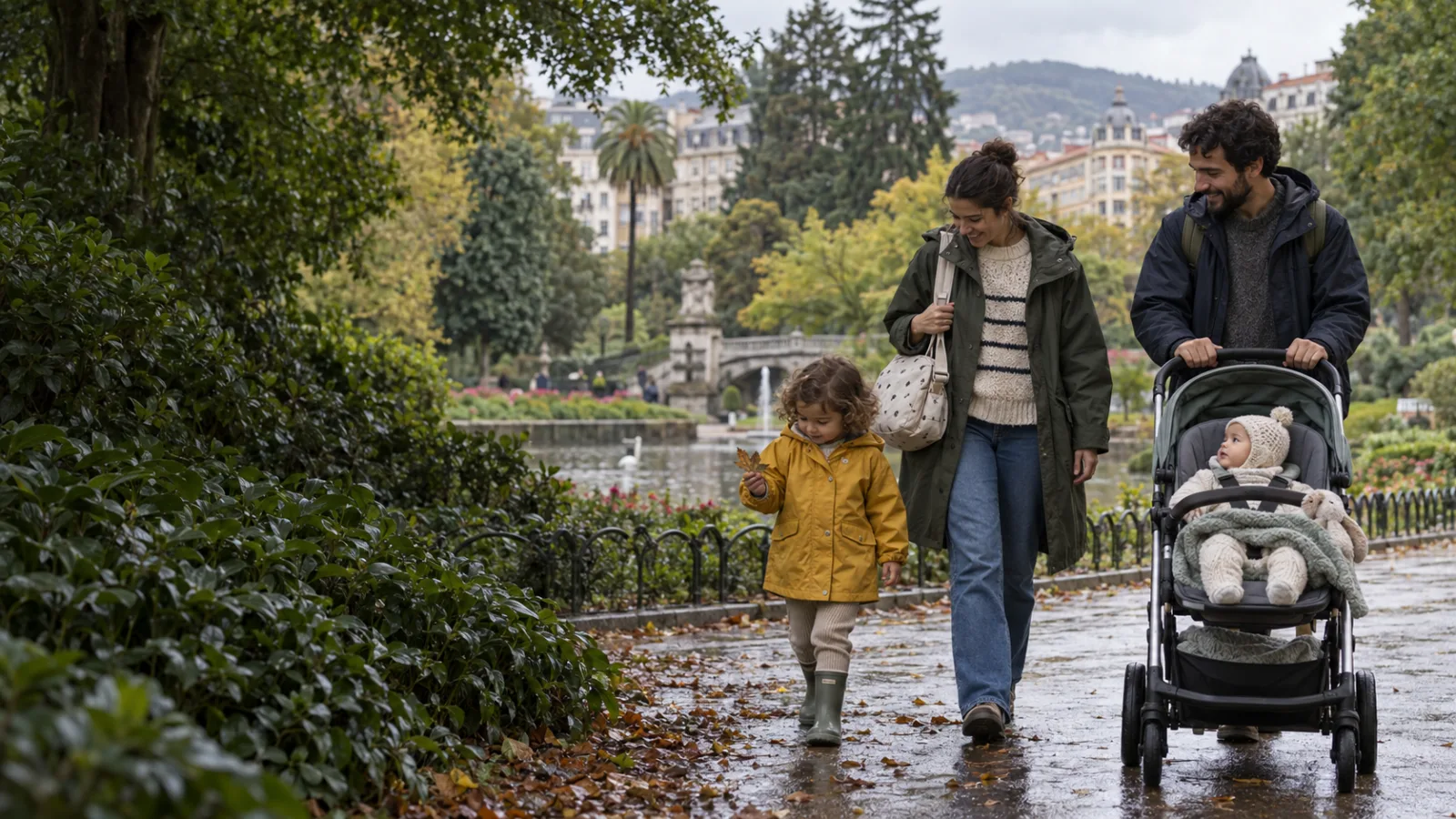 Familias locales disfrutando de un plan para 0–2 años en Bilbao y Bizkaia