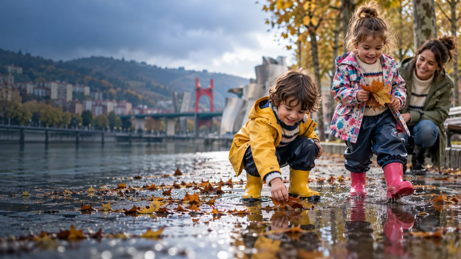 Familias locales disfrutando de un plan para 3–5 años en Bilbao y Bizkaia