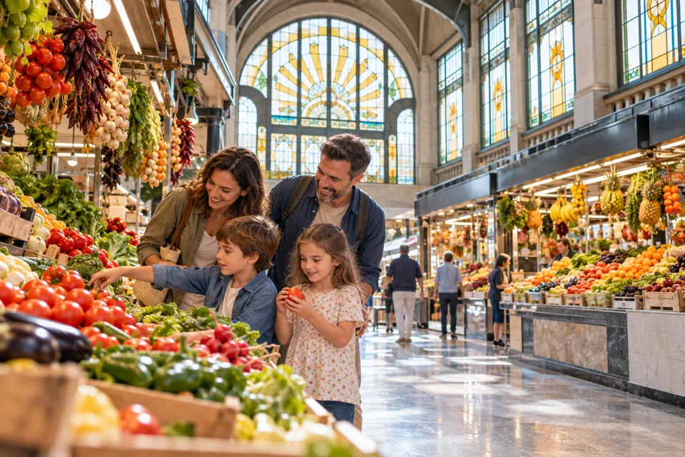 Mercado de la Ribera como plan familiar en Bilbao