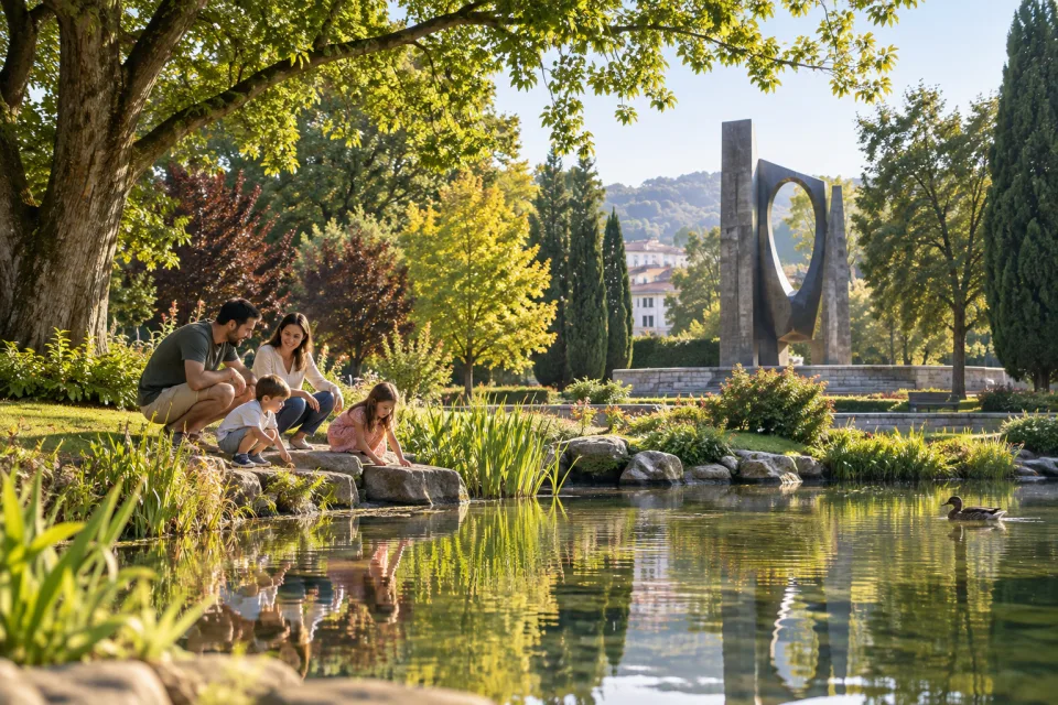 Parque de los Pueblos de Europa como plan familiar en Gernika-Lumo